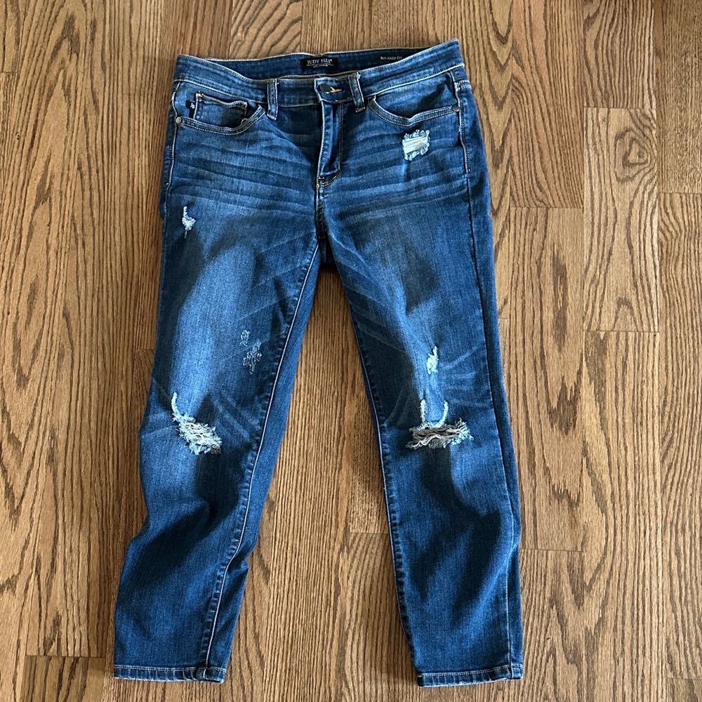 Judy Blue Distressed Blue Jeans
